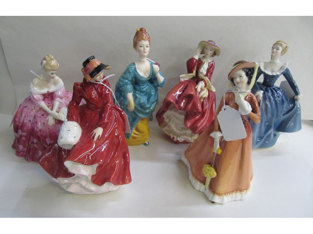 Appraisal: Six Royal Doulton figures to include Fragrance HN Top O'