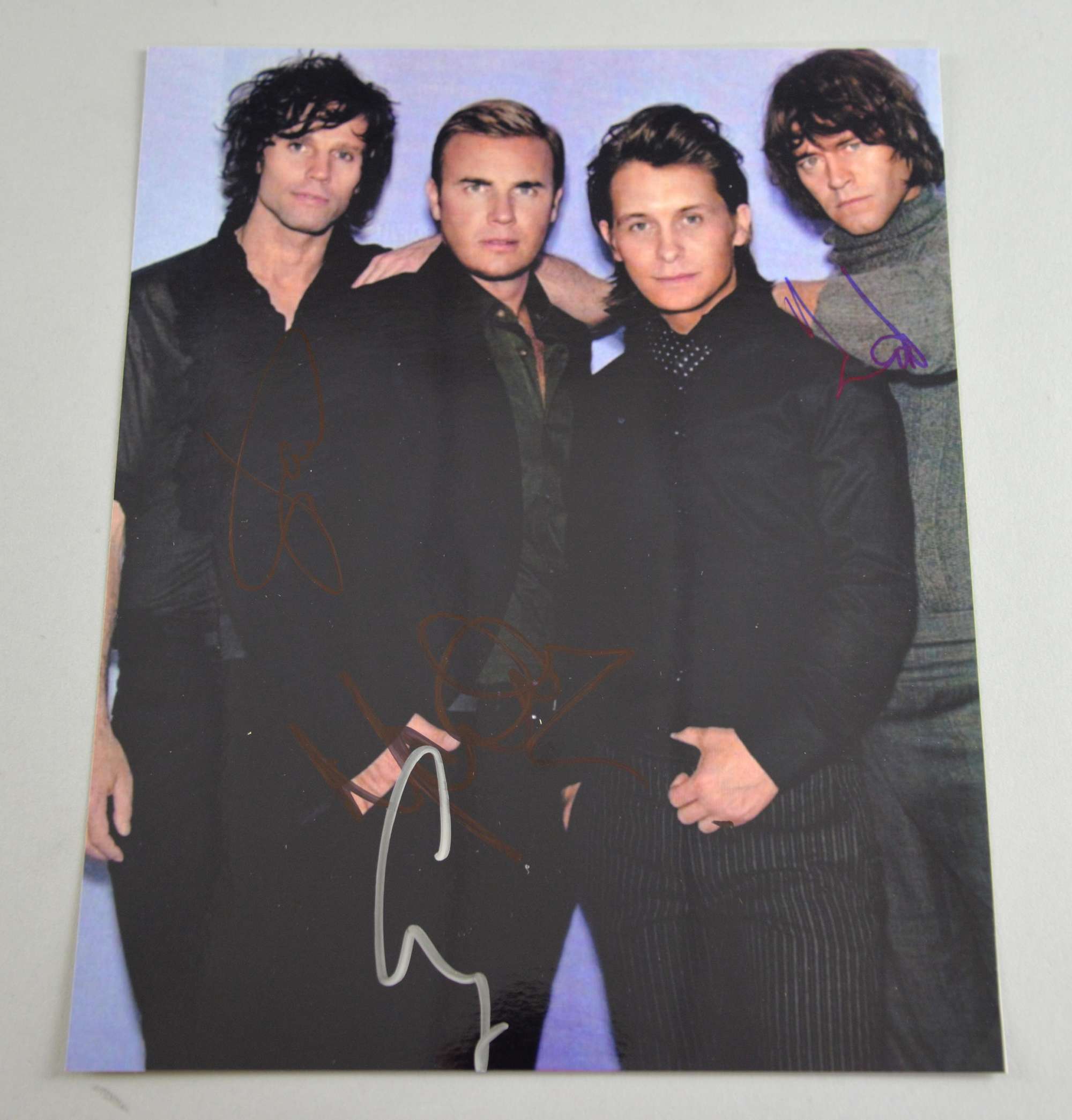 Appraisal: Take That Promotional x photograph signed by all four including