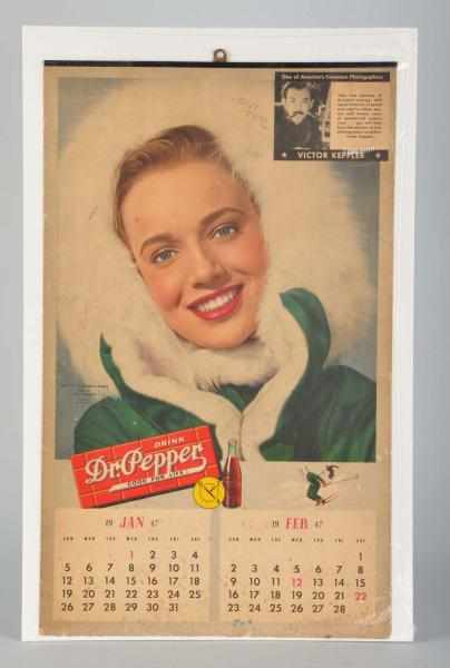 Appraisal: -Page Dr Pepper Calendar Description Top page has been written