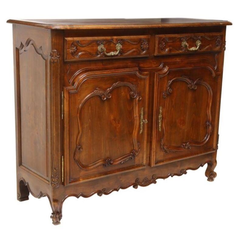 Appraisal: French Louis XV style server sideboard early th c two