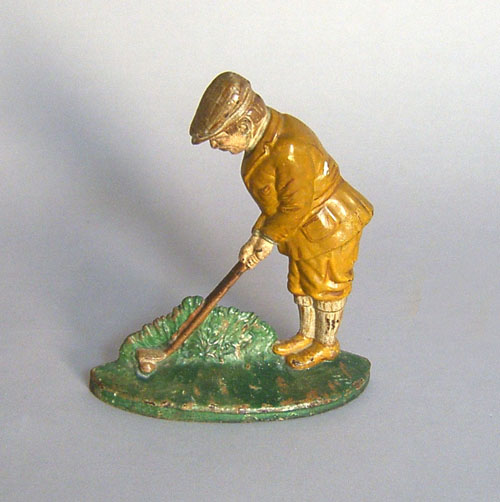 Appraisal: Hubley golfer doorstop h