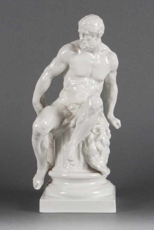 Appraisal: KPM Berlin white porcelain figure of Hercules early th century