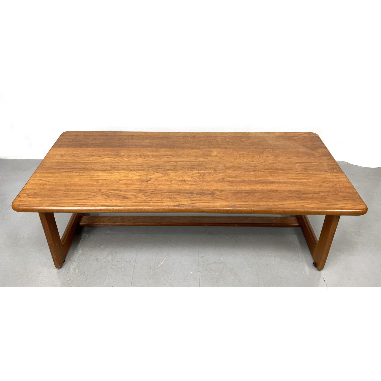 Appraisal: Danish Teak Coffee Cocktail Table Modernist Clean Lines Dimensions H