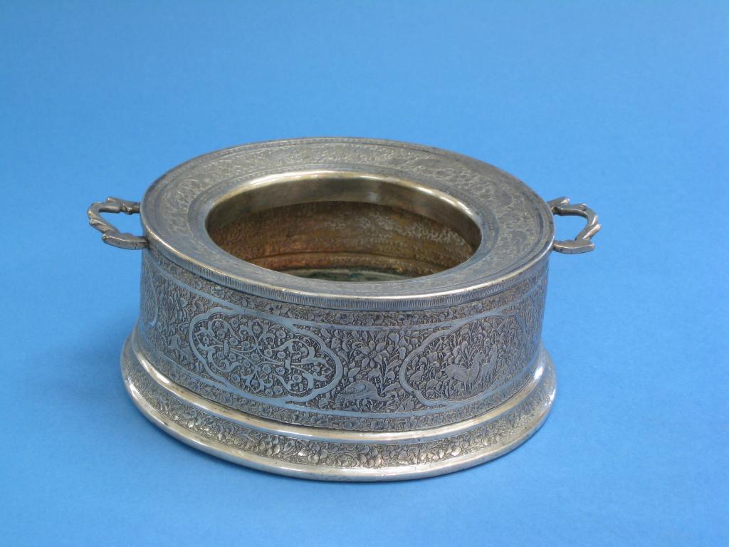 Appraisal: A white metal Art Nouveau Menu Holder in the form