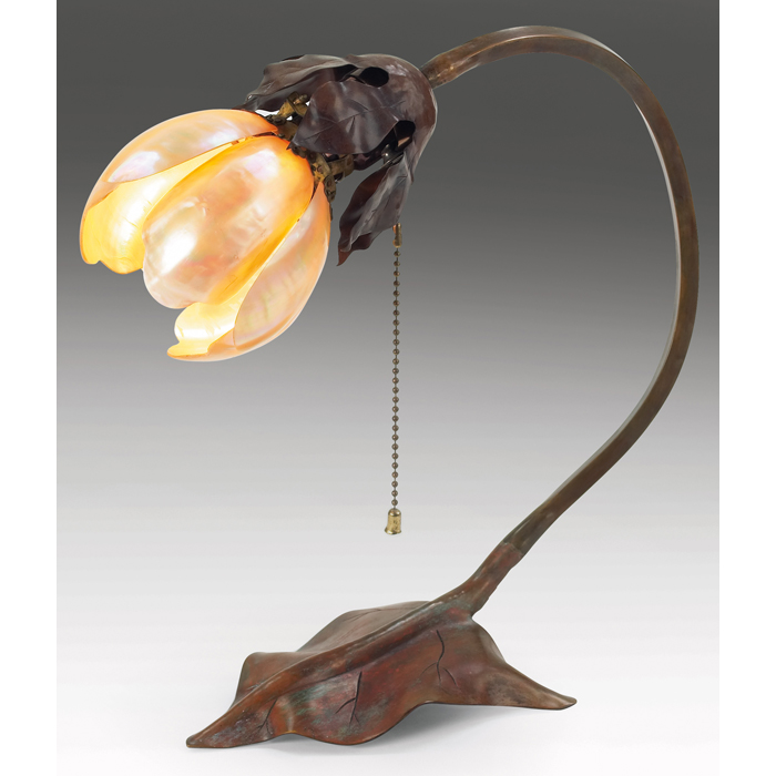 Appraisal: Arts and Crafts lamp in the style of Elizabeth Eaton