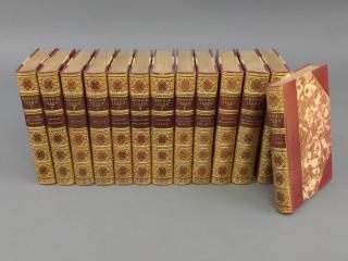 Appraisal: Twelve volume Morroco bound complete works of Henrik Ibsen together