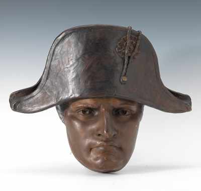 Appraisal: A Ceramic Mask of Napoleon Boneparte Life size mask of