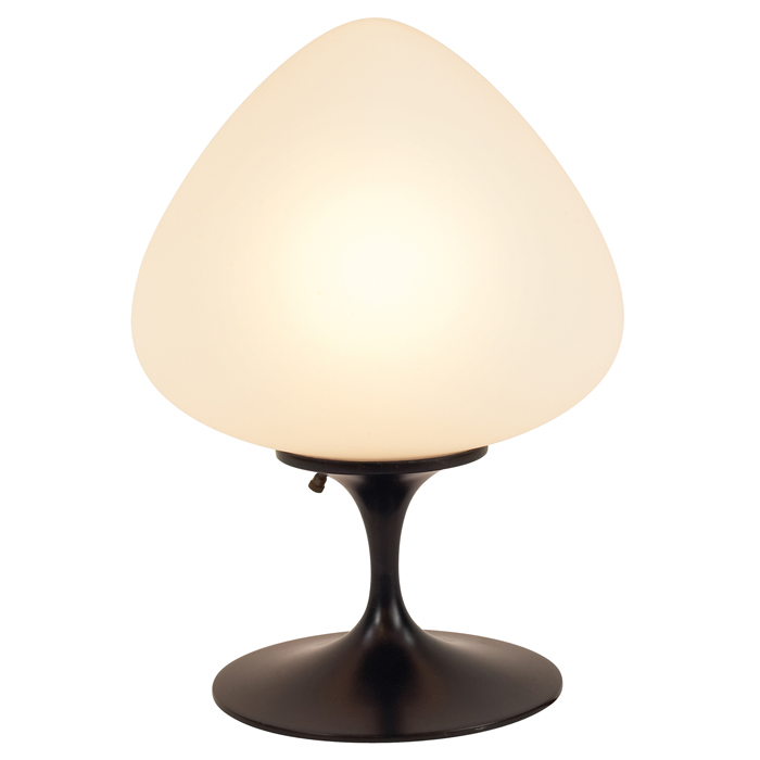 Appraisal: Laurel table lamp frosted white glassshade over an aluminum base