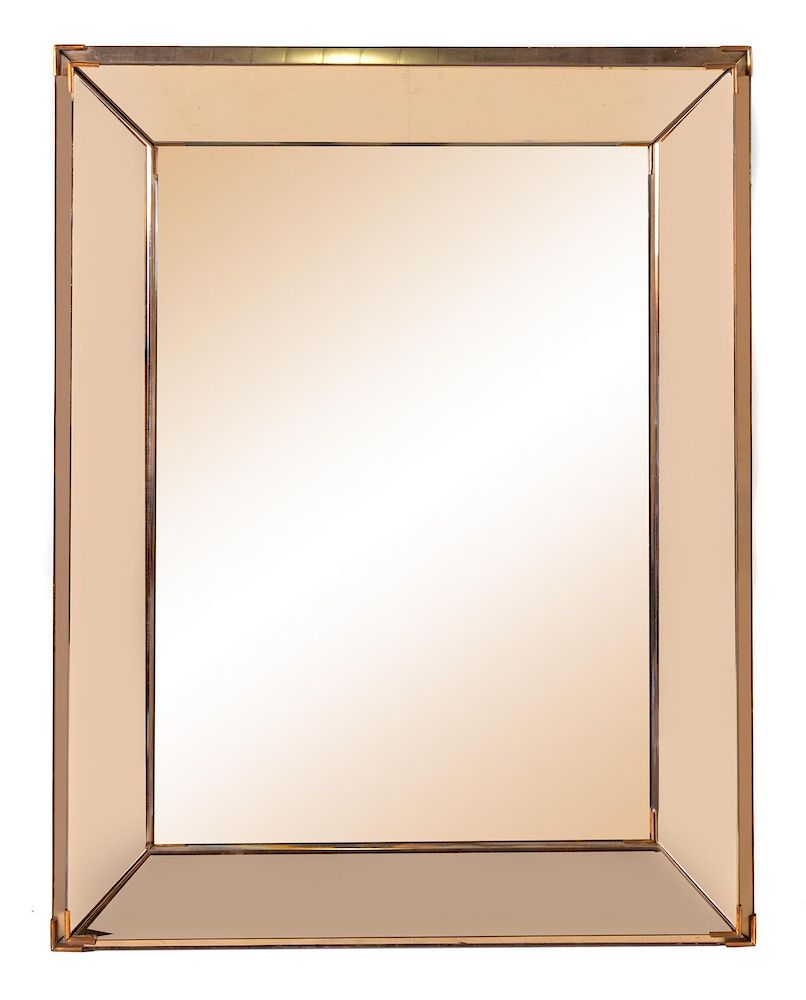 Appraisal: Jacques Adnet Attribution French - Wall Mirror Jacques Adnet Attribution