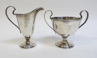 Appraisal: Sterling Creamer Sugar From Tea Set Marked International Sterling OzT