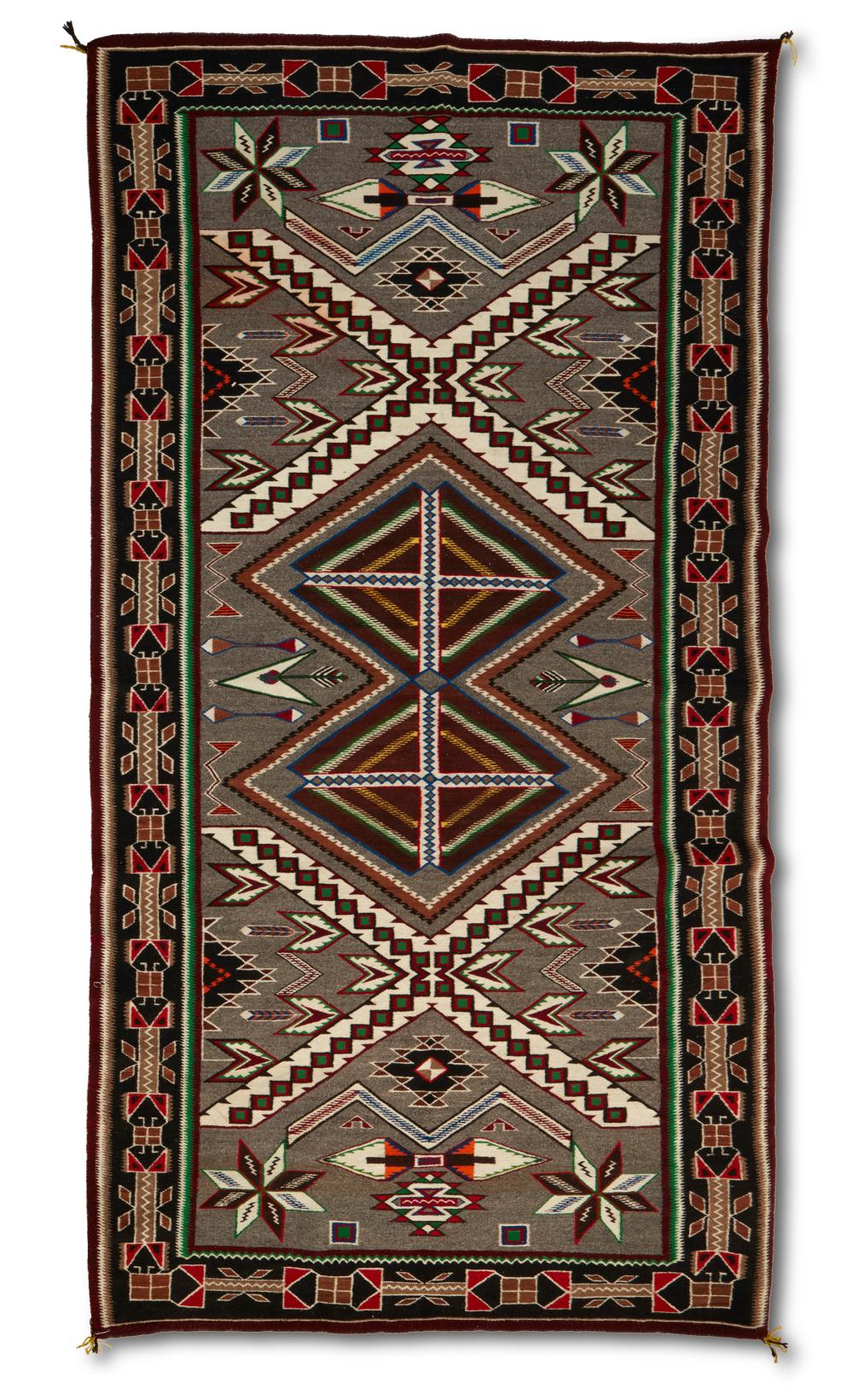 Appraisal: A Navajo Teec Nos Pos rug Mid- th century Dine