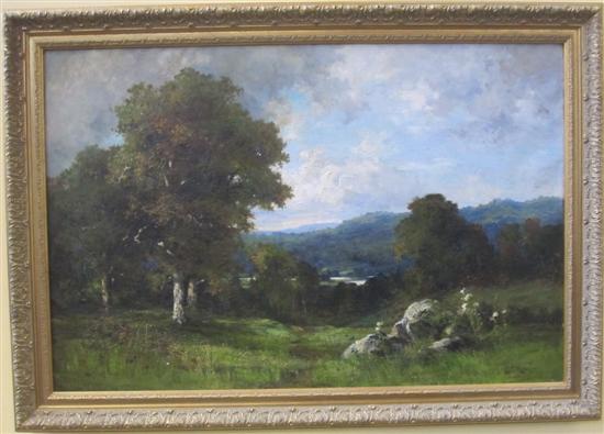 Appraisal: ROST ERNEST CHRISTIAN - AMERICAN A late th C oil