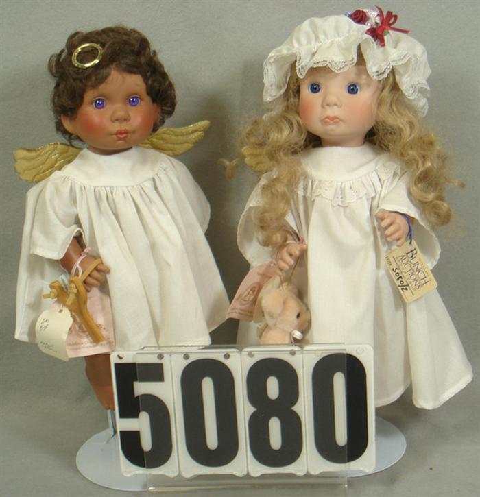 Appraisal: Lee Middleton Angel Dolls have wrist tags all original good