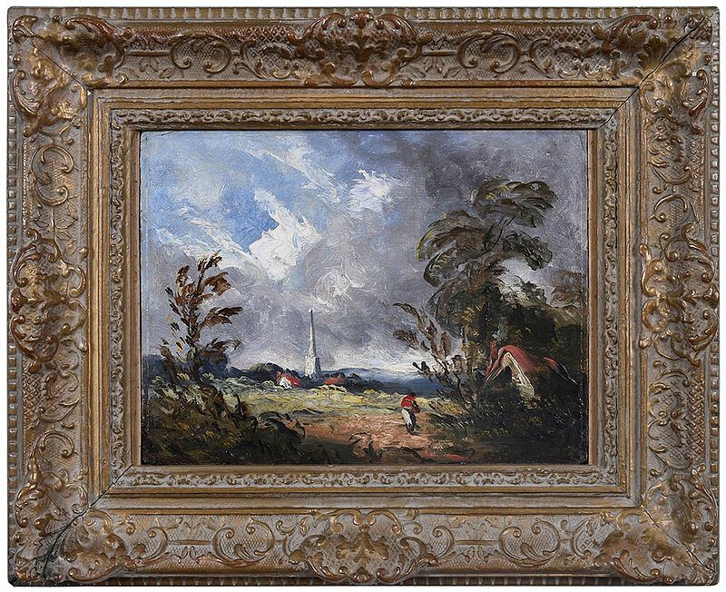 Appraisal: Follower of John Constable British - Landscape with a View