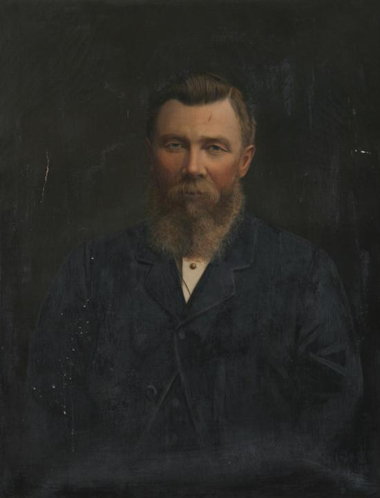 Appraisal: AMERICAN SCHOOL Late th century PORTRAIT OF A GENTLEMAN oil