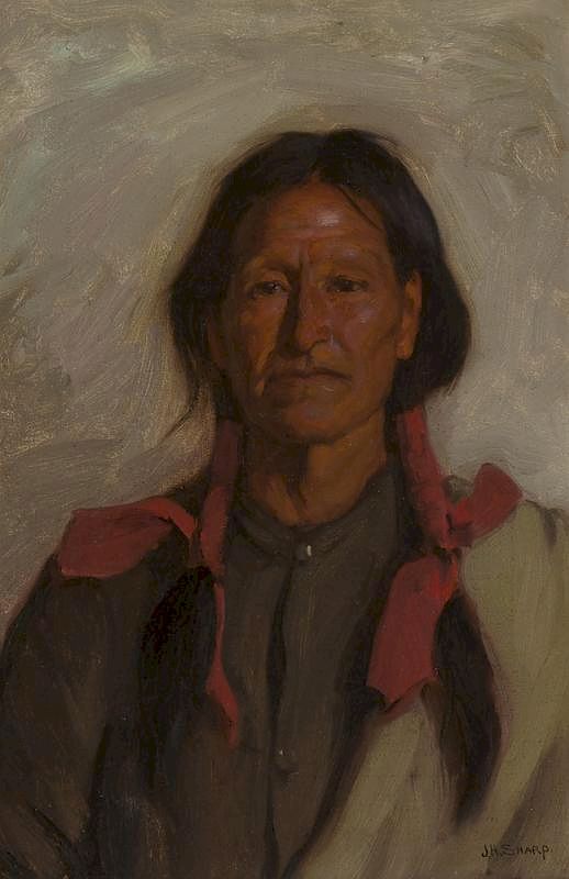 Appraisal: Lorenzo Martinez - Taos Bull Breath by Joseph Henry Sharp