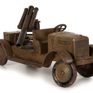 Appraisal: A Pressed Steel 'Sonny' U S A Anti-Aircraft Truck Dayton