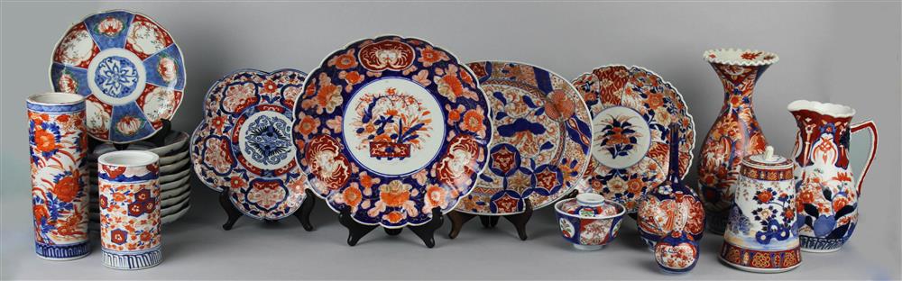 Appraisal: COLLECTION OF JAPANESE IMARI PORCELAIN various dates mostly th C