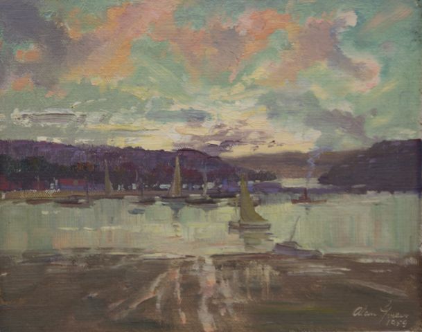 Appraisal: Alan Grieve - Late Afternoon Glow Cabbage Tree Flats Middle