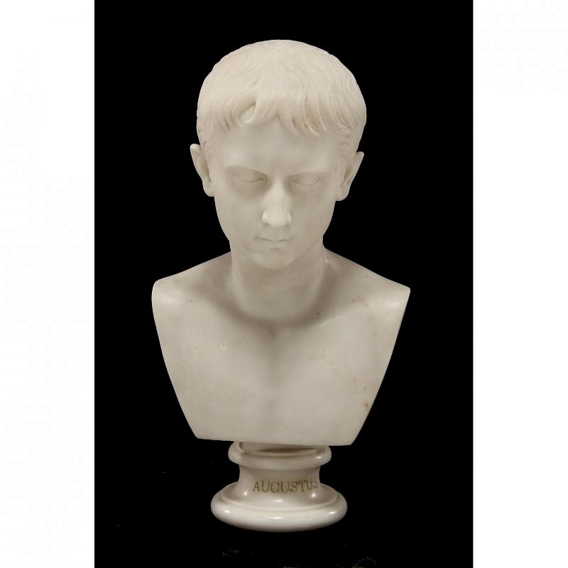 Appraisal: Marble Bust of the Emperor Augustus After the Antique th