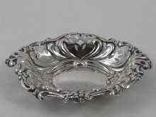 Appraisal: A pierced silver bon bon dish hallmarked Birmingham approx cm