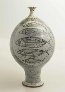 Appraisal: Ceramic Vase in the Style of Antonio Prieto Ceramic bottle