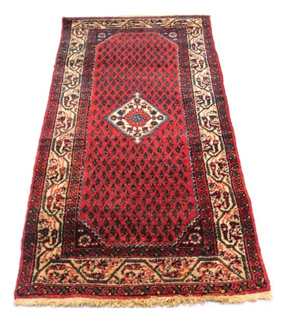 Appraisal: RUG Semi-antique Persian Sereband scatter rug '' x '' wool