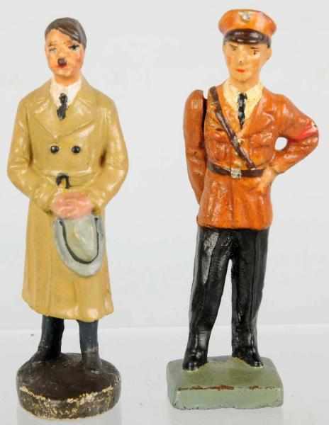 Appraisal: Lot of Elastolin Hitler Lineol Goebbels Both figures have questionable