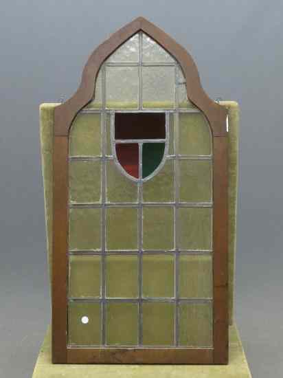 Appraisal: Early stained glass window Imperfections '' W '' Ht