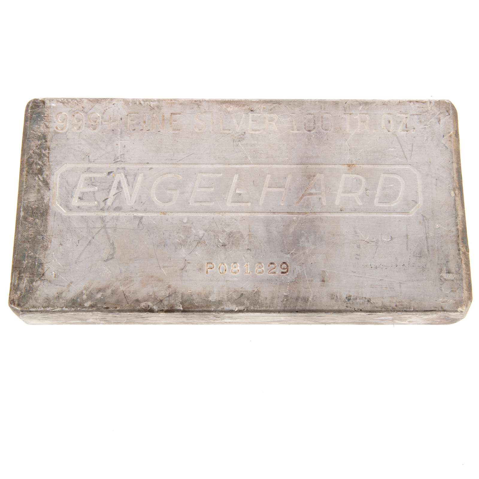 Appraisal: OUNCE ENGELHARD SILVER BAR Serial P