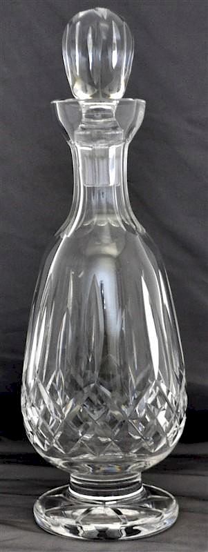 Appraisal: WATERFORD LISMORE BRANDY SPIRIT DECANTER Waterford Crystal Footed Brandy Spirit