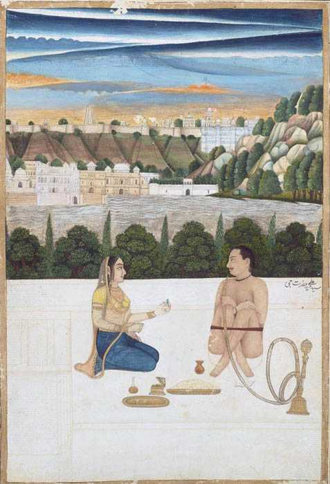 Appraisal: MINIATURE India Rajastan th century x cm In the foreground