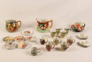 Appraisal: MISCELLANEOUS LOT OF PIECES OF HAND PAINTED PORCELAIN MISCELLANEOUS LOT