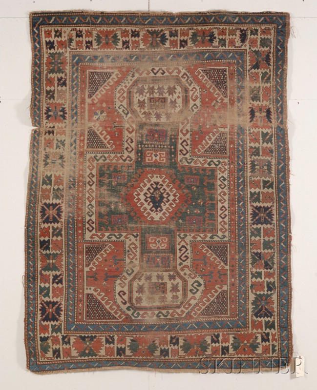 Appraisal: Sewan Kazak Rug Southwest Caucasus second half th century areas