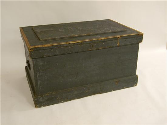 Appraisal: th C Civil War pine trunk belonging to C H