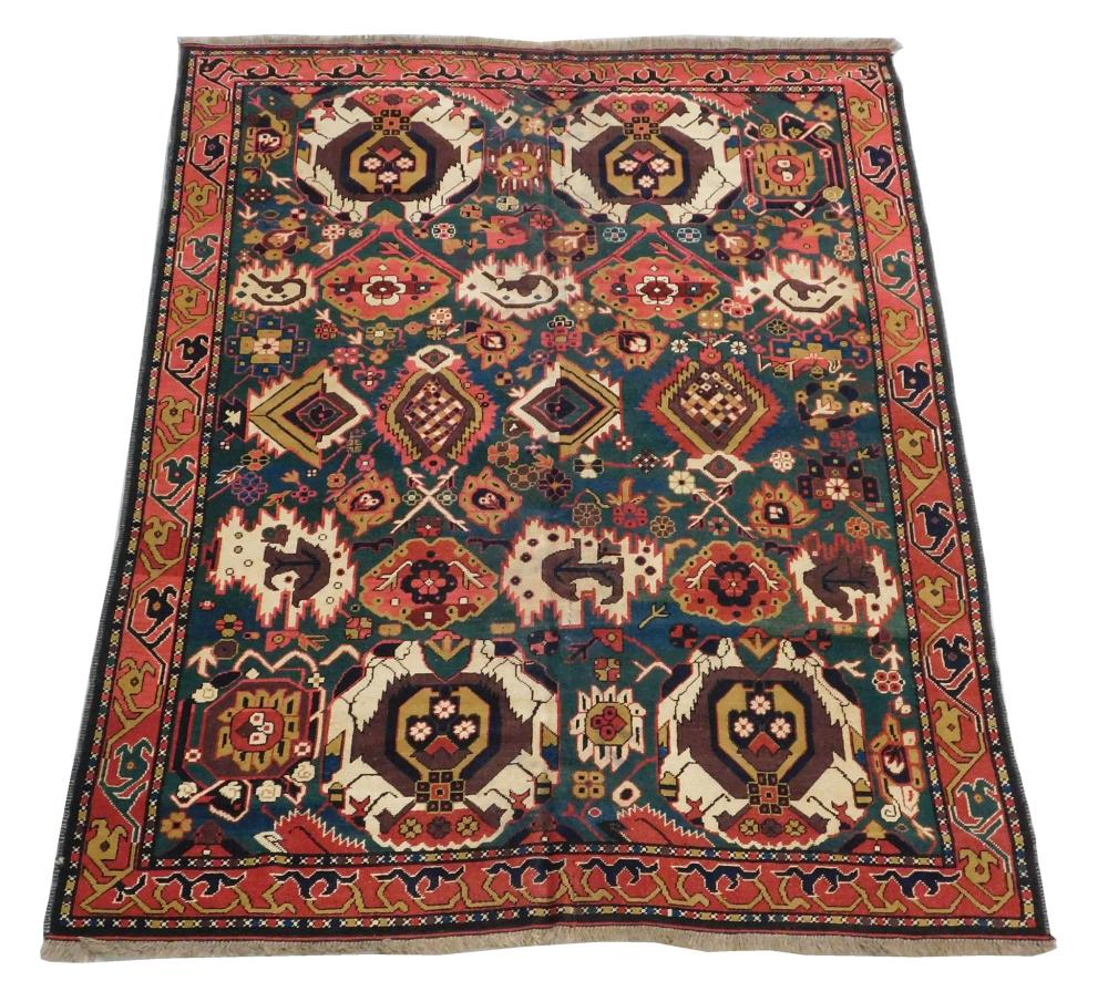 Appraisal: RUG Preshawar Village Tribal carpet ' x ' hand-woven wool