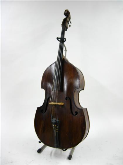 Appraisal: Continental contrabass th century with alterations Rosewood fingerboard and ebony