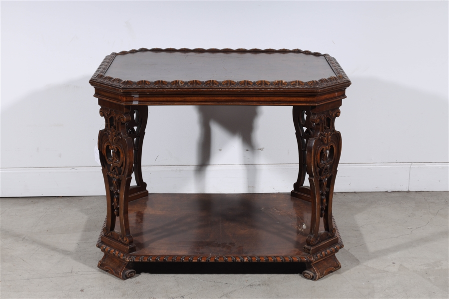 Appraisal: Twentieth century antique side table slight wear to wood small