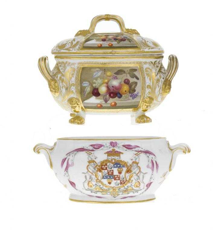 Appraisal: A RARE DERBY DESSERT TUREEN FROM THE DUKE OF HAMILTON