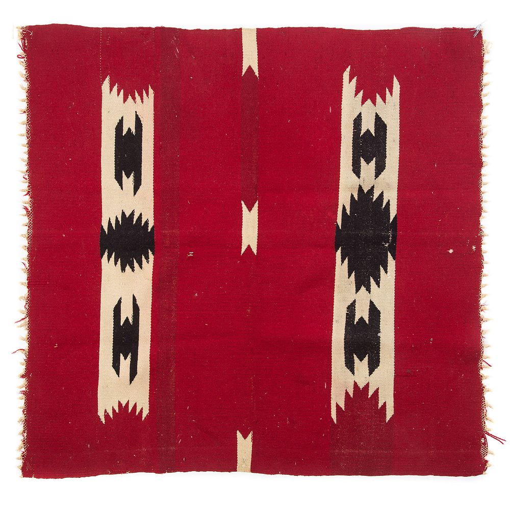 Appraisal: Navajo Germantown Saddle Blanket circa x in From the collection