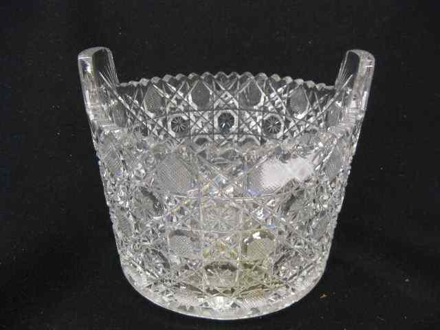 Appraisal: Brilliant Period Cut Glass Ice Tub ''Harvard'' pattern '' excellent