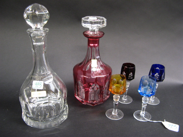 Appraisal: GERMAN NACHTMANN CRYSTAL DRINK ACCESSORIES pieces In the Antika pattern