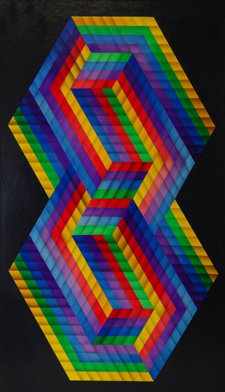 Appraisal: Victor Vasarely FRENCH HUNGARIAN Attributed To Victor Vasarely FRENCH HUNGARIAN