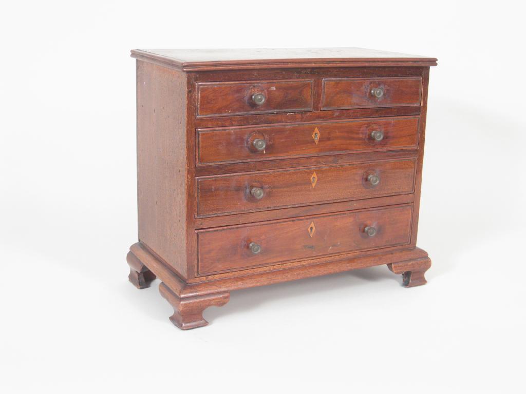 Appraisal: A th Century Apprentice Piece Chest of two short and