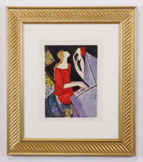 Appraisal: Linda LeKinff signed numbered lithograph Framed and matted limited edition