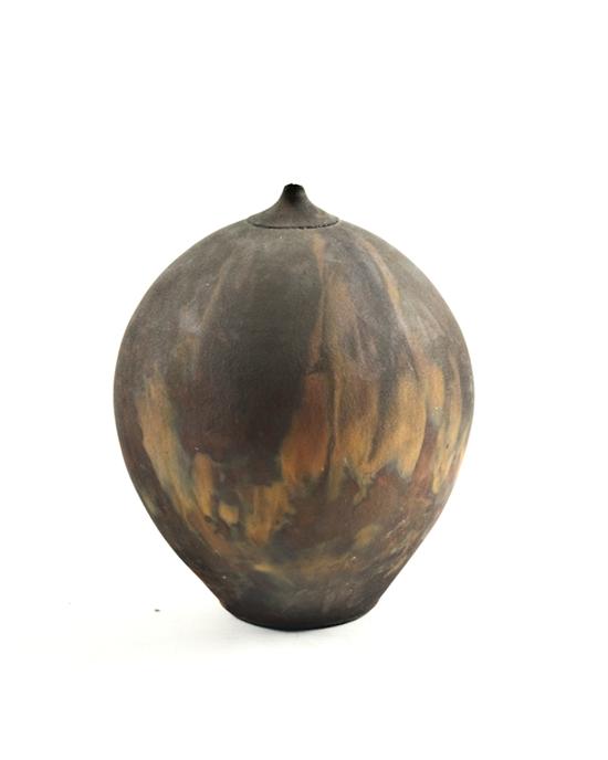 Appraisal: A Fine Bulbous Studio Pottery Vase with added decorative detail