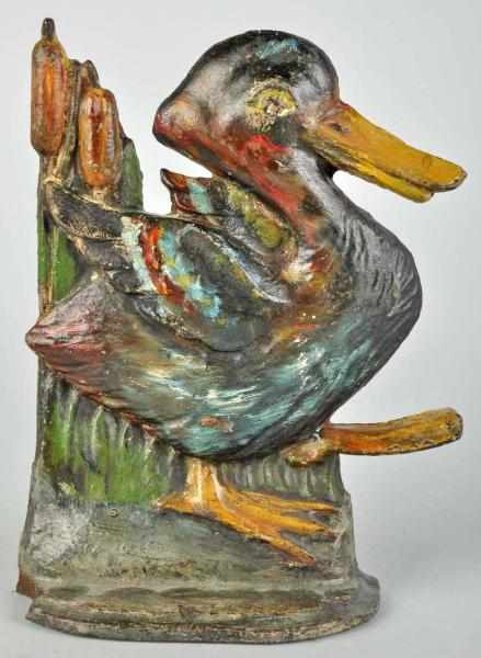 Appraisal: Cast Iron Whimsical Duck Doorstop Description Rare Depicts duck walking