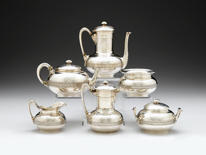 Appraisal: Tiffany Co sterling silver six-piece tea coffee service date mark