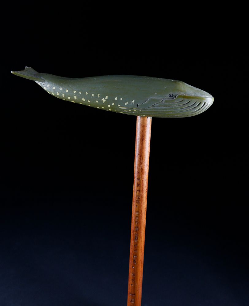 Appraisal: Ralph Buckwalter Folk Art Carved and Painted Right Whale Cane