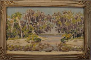 Appraisal: Florida School Signed Impressionist landscape Florida School Signed Impressionist painting